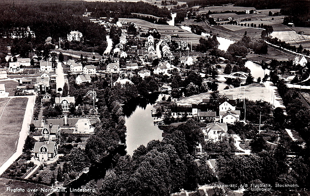 Lindesberg, Flygfoto över Norrmalm