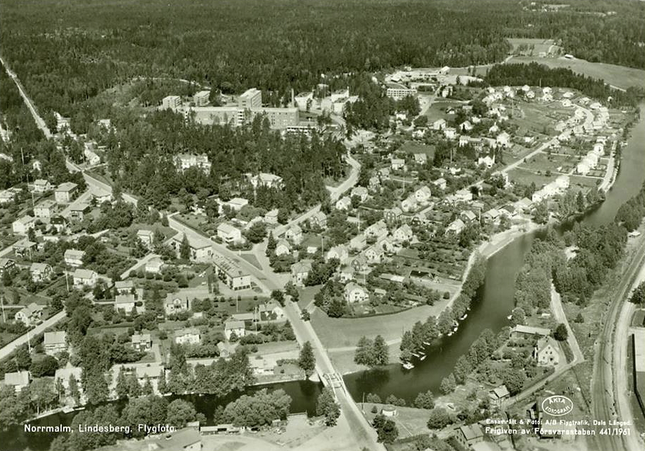 Norrmlam, Lindesberg, Flygfoto 1961