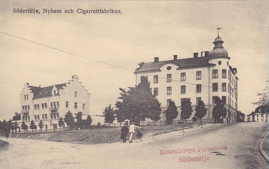 Södertälje, Nyhem och Cigarettfabriken 1918