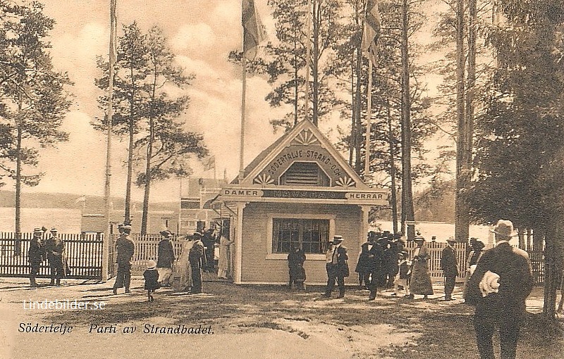Södertälje, Parti av Standbadet 1918