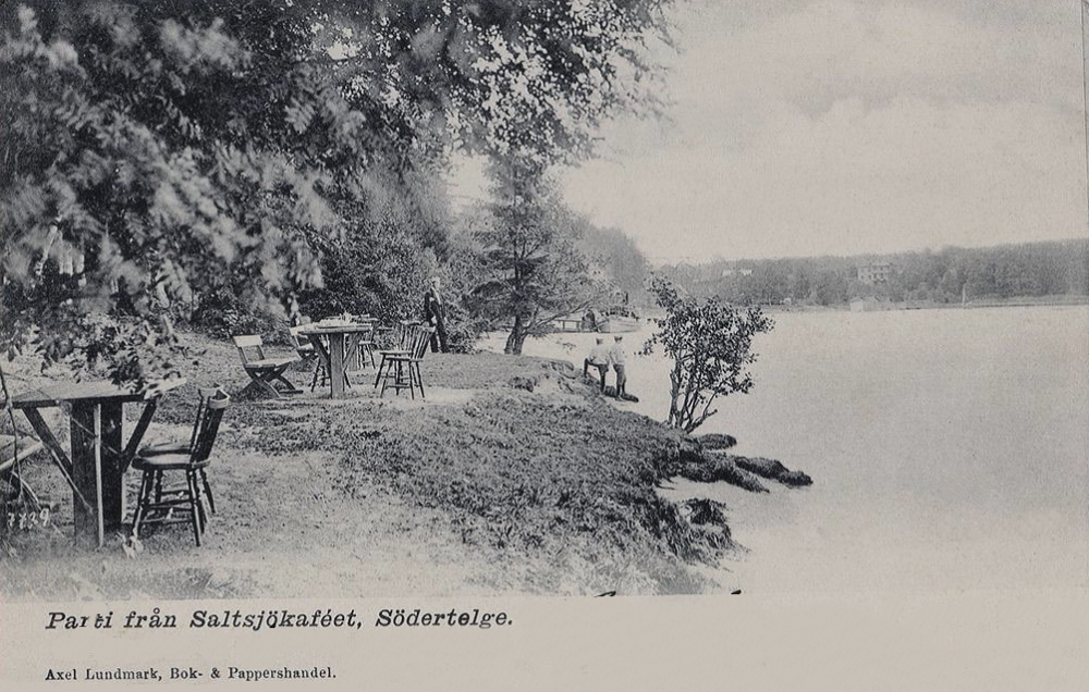 Parti från Saltsjökafeet, Södertelge 1903
