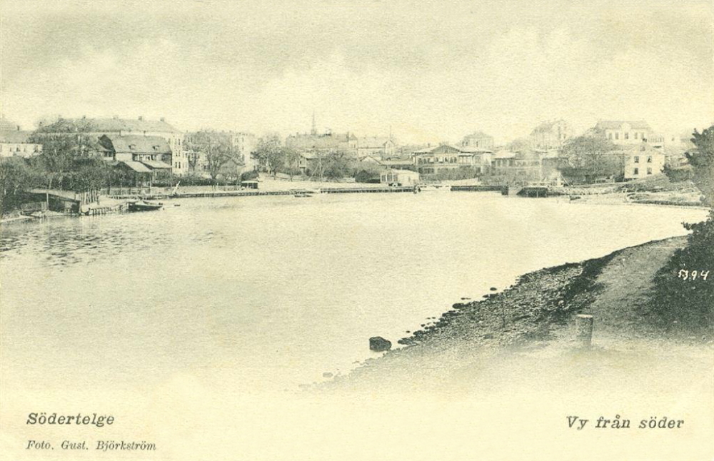 Södertelge, Vy från Söder 1903