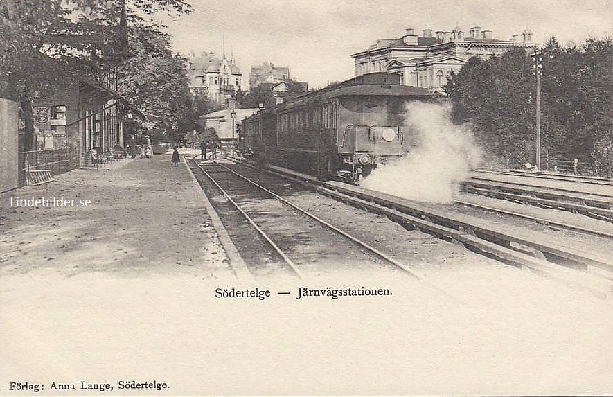 Södertelge Järnvägsstationen 1907