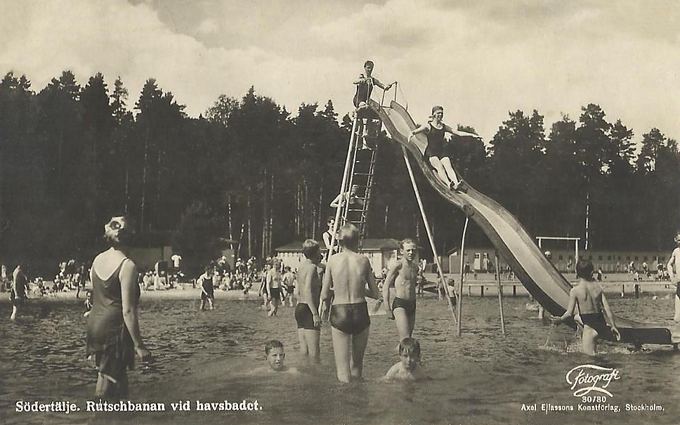 Södertälje,Rutschbanan vid Havsbadet 1933
