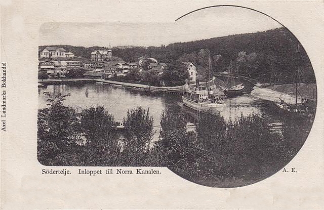 Södertelje, Inloppet till Norra Kanalen 1903