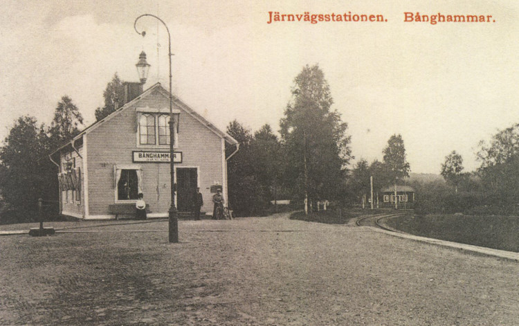 Kopparberg, Bånghammar Järnvägsstationen  1912
