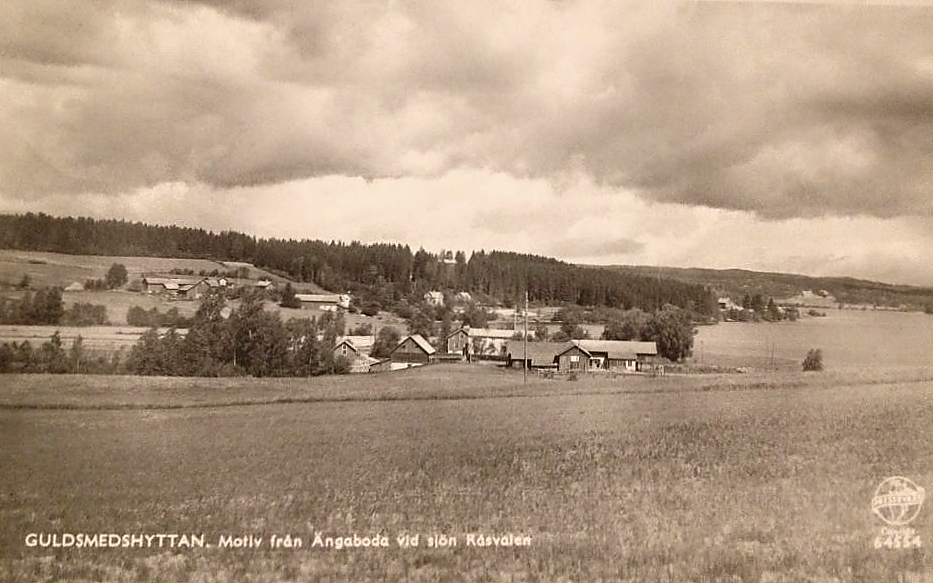 Guldsmedshyttan, Motiv från Ãngaboda vid sjön Råsvalen 1953