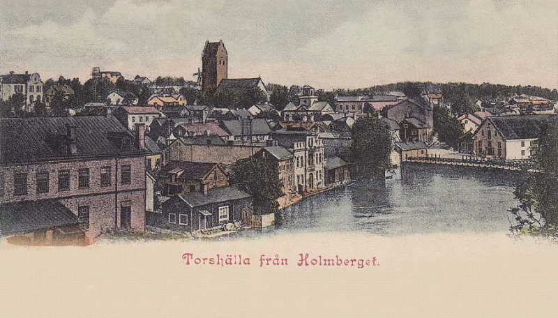 Eskilstuna, Torshälla från Holmberget 1903