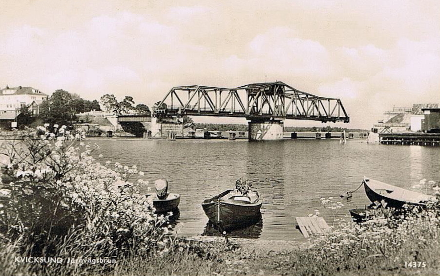 Kvicksund Järnvägsbron 1953