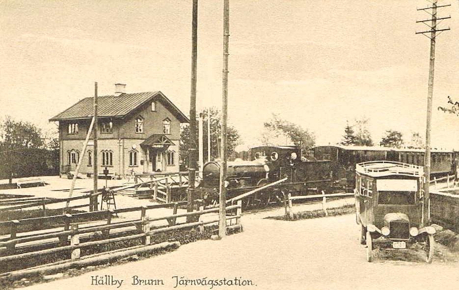 Eskilstuna, Hällby Brunn, Järnvägsstationen 1925