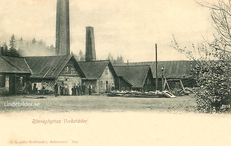 Askersund, Rönneshyttas Verkstäder 1906