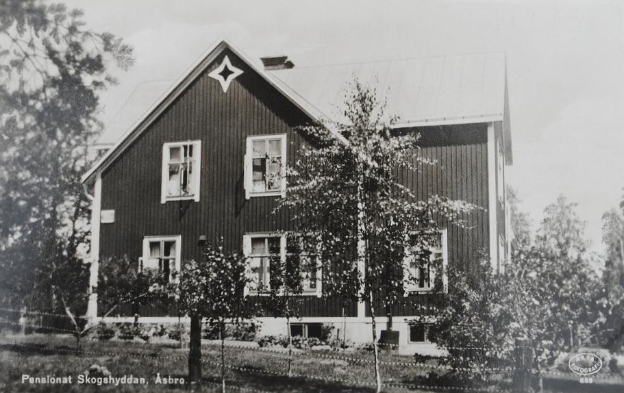 Askersund, Pensionat Skogshyddan_Åsbro 1940