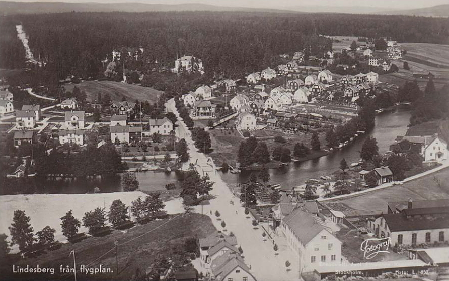 Lindesberg Från Flygplan 1935