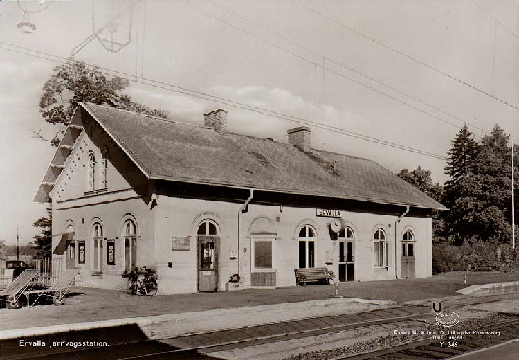 Örebro Ervalla Järnvägsstation 1963