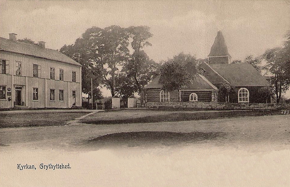 Hällefors, Kyrkan  Grythyttehed 1904