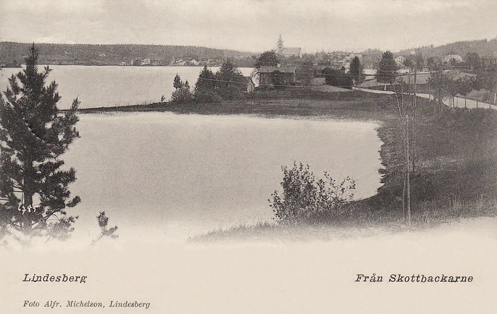 Lindesberg  från Skottbackarne 1905