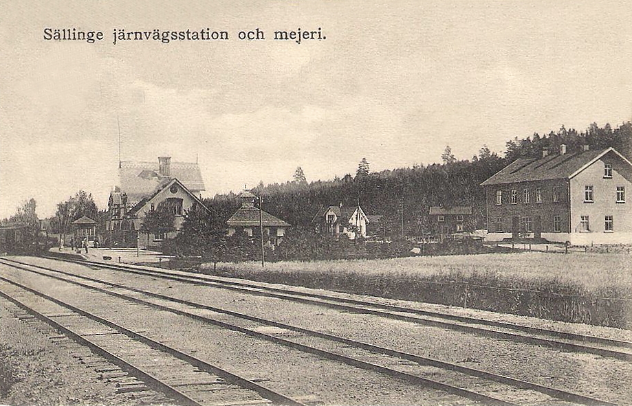 Sällinge Järnvägsstation och Mejeri