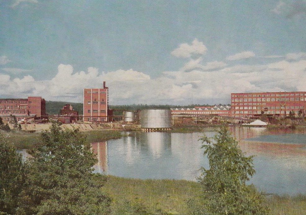 Karlstad, Rayonfabriken, Älvenäs. Vålberg 1960