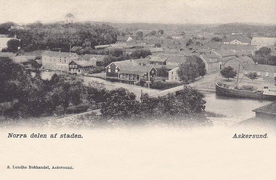 Askersund, Norra delen af staden 1903
