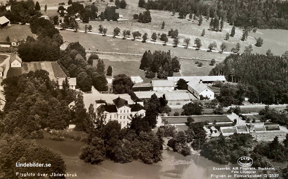 Arboga, Flygfoto över Jädersbruk 1939