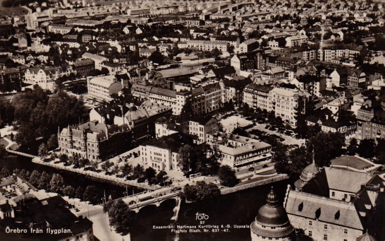 Örebro Flygfoto 1955