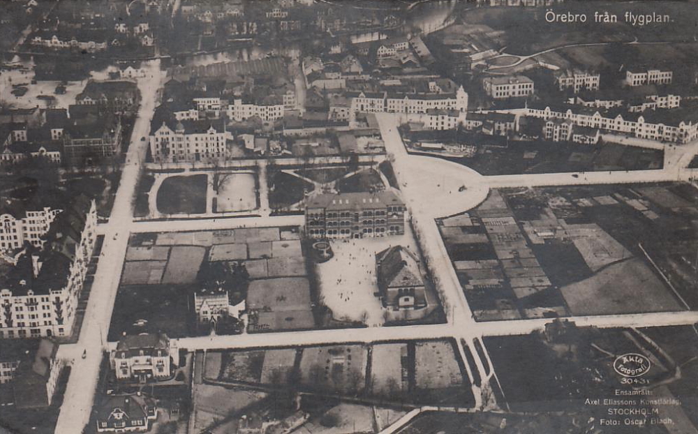 Örebro från flygplan 1927