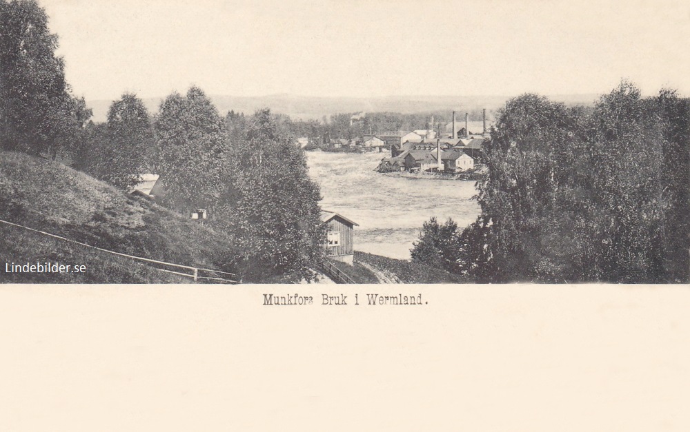 Munkfors Bruk i Wermland 1900