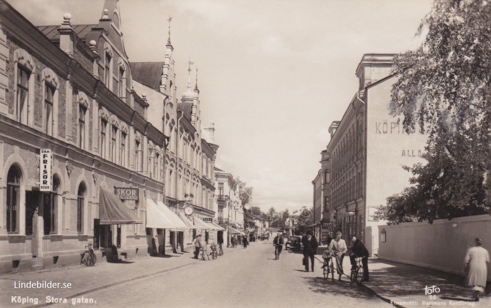 Köping Stora Gatan 1945