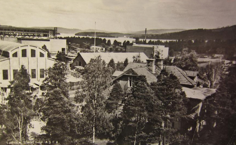 Ludvika, Utsikt över Asea 1943