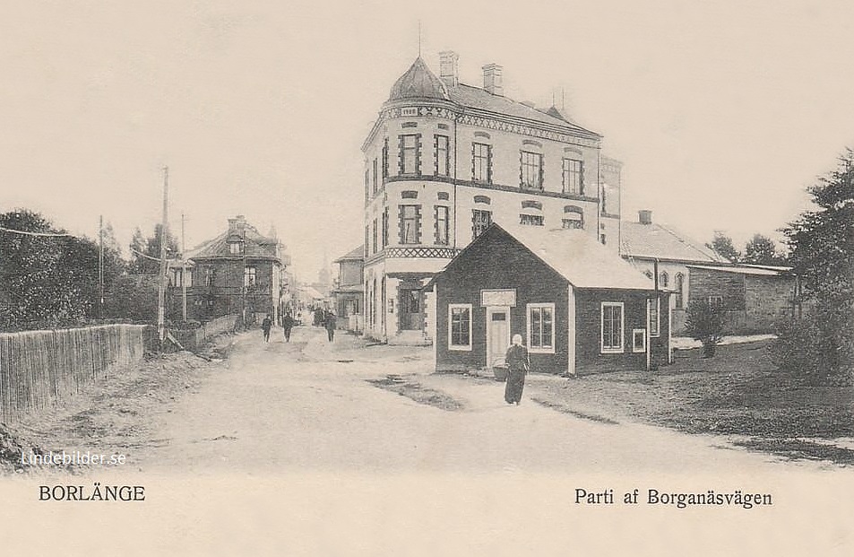 Borlänge, Parti av Borganäsvägen 1907