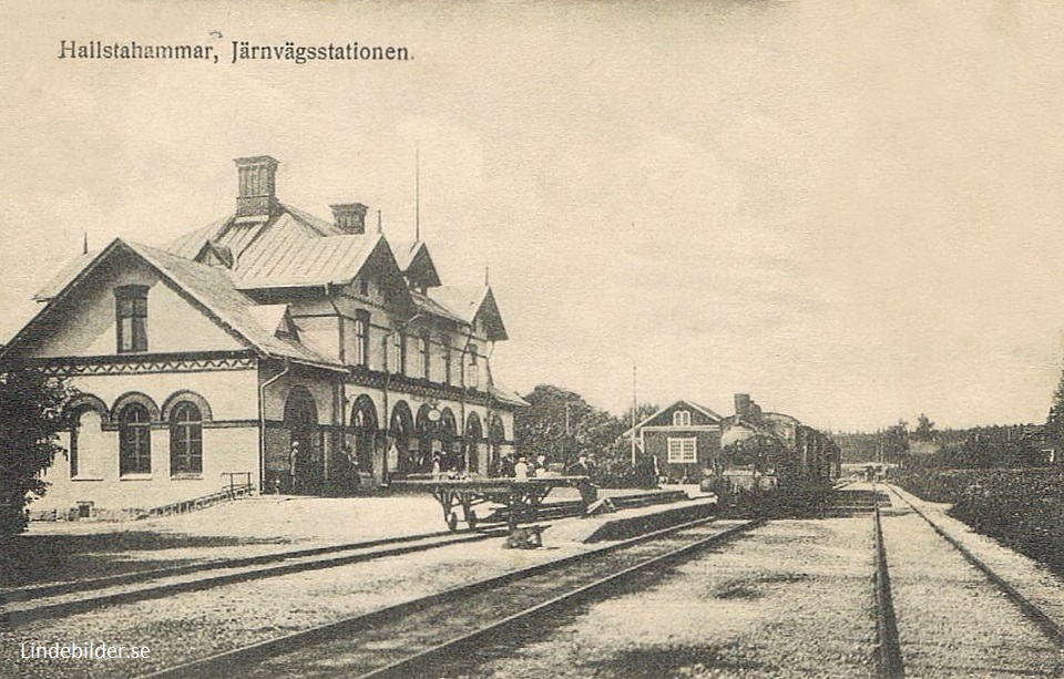 Hallstahammar Järnvägsstationen 1917