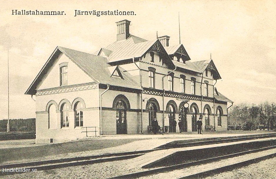 Hallstahammar  Järnvägsstationen  1915