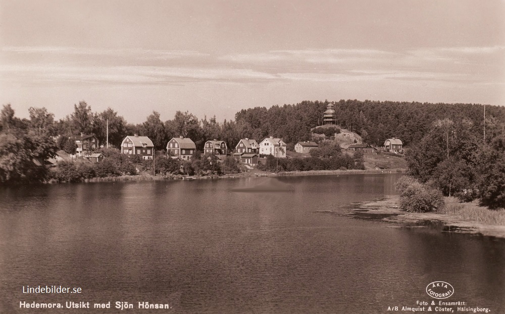 Hedemora, Utsikt med sjön Hönsan