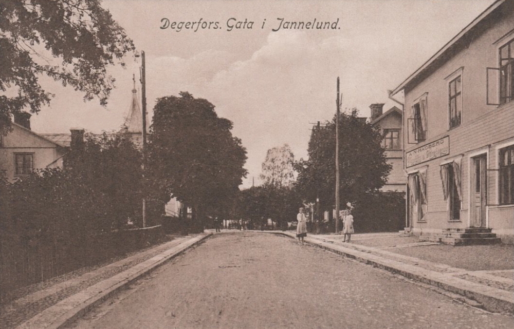 Degerfors, Gata i Jannelund 1921
