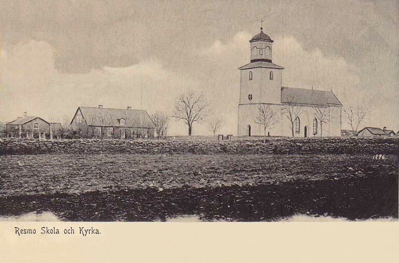 Öland, Resmo Kyrka och Skola 1904