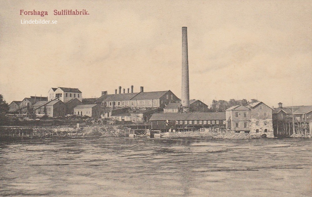 Forshaga, Sulfitfabrik 1910
