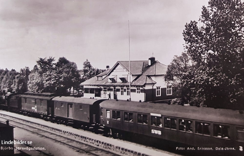 Björbo Järnvägsstation 1947