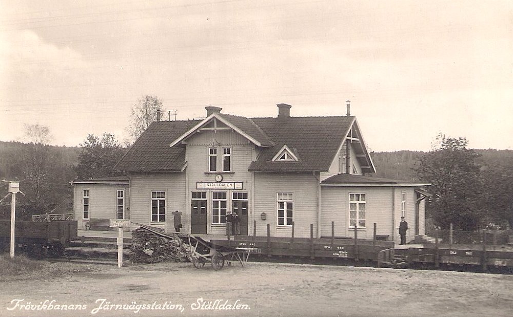 Kopparberg, Fröviksbanans Järnvägsstation, Ställdalen