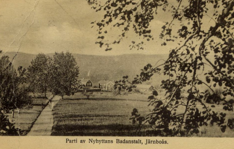 Parti av NyhyttanS Badanstalt, Järnboås 1920