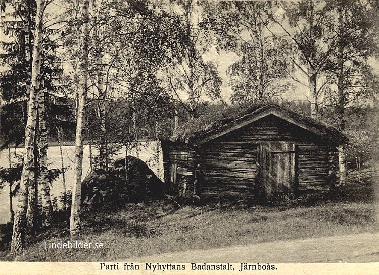Parti från Nyhyttans Badanstalt, Järnboås