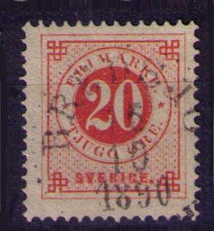 Bredsjö Frimärke 15/10 1890