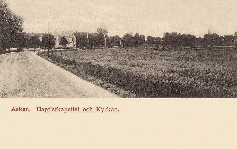 Örebro, Asker, Baptistkapellet och Kyrkan 1911