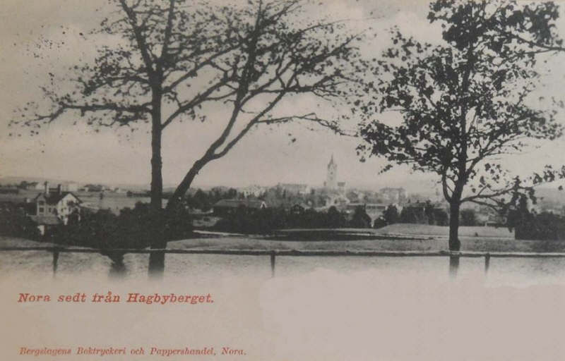 Nora, Sedt från Hagbyberget 1902