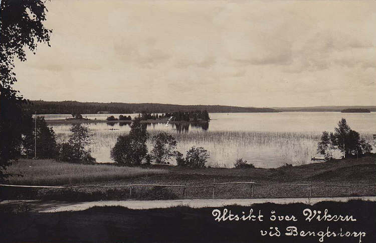 Nora, Bengtstorp Utsikt över Wikern 1925