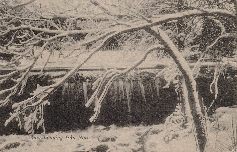 Vinterstämning från Nora 1929