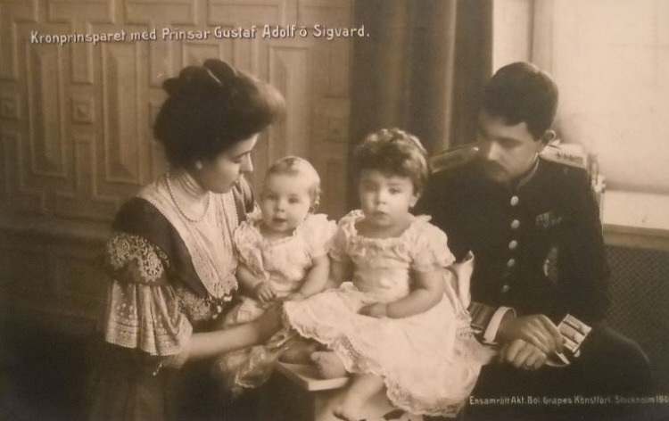 Margaret, Sigvard, Gustaf Adolf, Gustaf VI Adolf