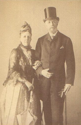 Oscar II med sin fru