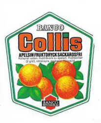 Kopparbergs Bryggeri Banco Collis Apelsin Frukt