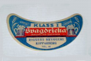 Kopparbergs Bryggeri, Riggers svagdricka Klass I