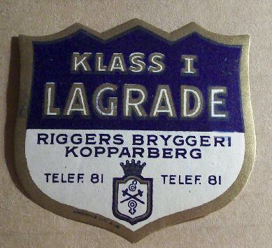 Kopparbergs Bryggeri Riggers Klass 1 Lagrade